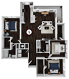 C1A - 1471sf Floor Plan C1A - 1471sf Floor Plan at Artesia Big Creek, Alpharetta, GA, 30005